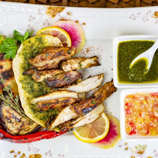 Iraqi seasoned grilled chicken - Recipe photo by a zest for life