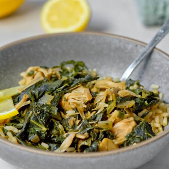Molokhia (Vegan Lebanese) - Recipe photo by Plant Based Folk
