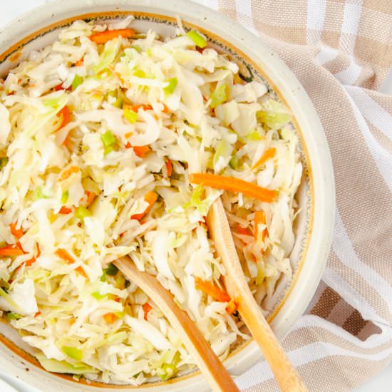 Old Fashioned Coleslaw - Recipe photo by the darling apron