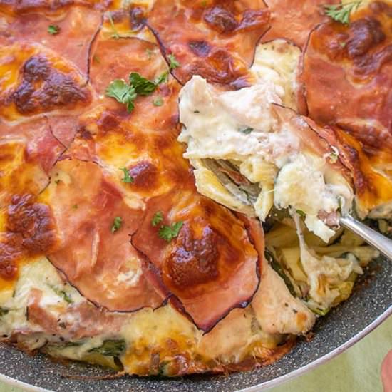 GF Chicken Cordon Bleu Pasta - Recipe photo by Only Gluten Free Recipes