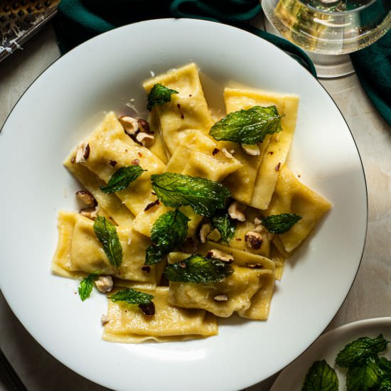 Pear and Parsnip Agnolotti - Recipe photo by rhubarbandcod