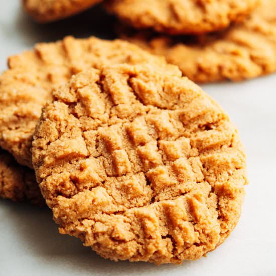 Almond Flour Peanut Butter Cookies - Recipe photo by PinchandSwirl