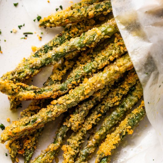 Parmesan Asparagus Fries - Recipe photo by easyweeknightrecipes