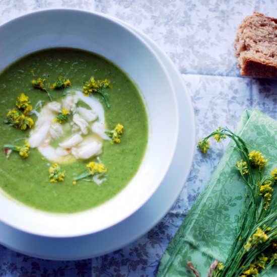 Asparagus Avocado Soup - Recipe photo by French Foodie Baby
