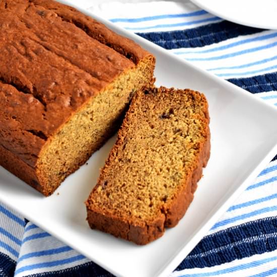 GF Peanut Butter Banana Bread - Recipe photo by Flavor Walk