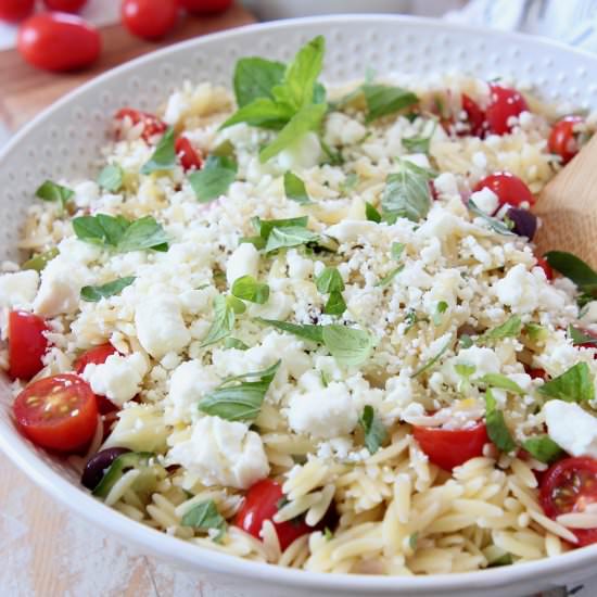 Easy Greek Orzo Salad - Recipe photo by Whitney Bond