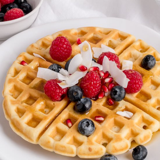 The Best Gluten Free Waffles - Recipe photo by mapleandthyme