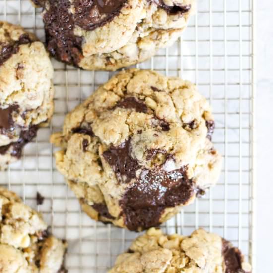 Giant Oatmeal Cookies - Recipe photo by DoughEyedBlog