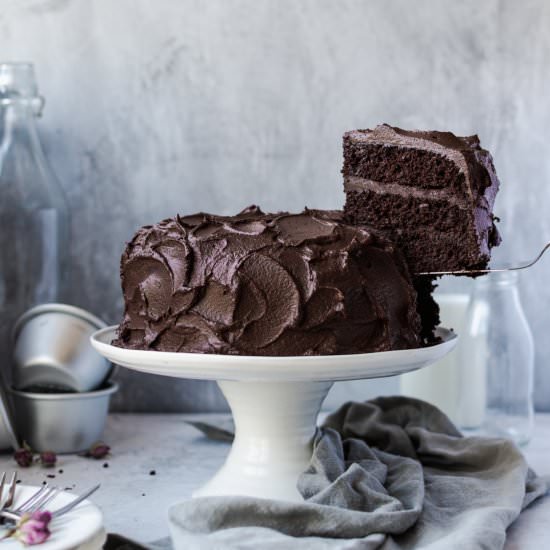 Easy Beetroot Chocolate Cake - Recipe photo by AnushaLovesSpice