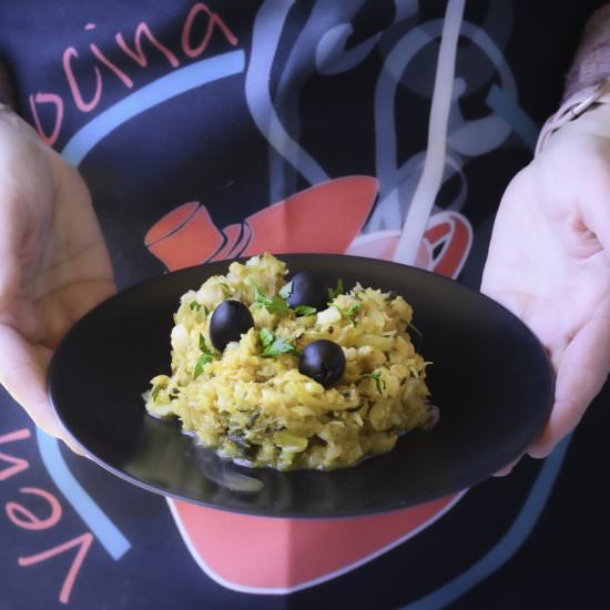 Bacalao dorado o Bacalhau à brás - Recipe photo by javierlea