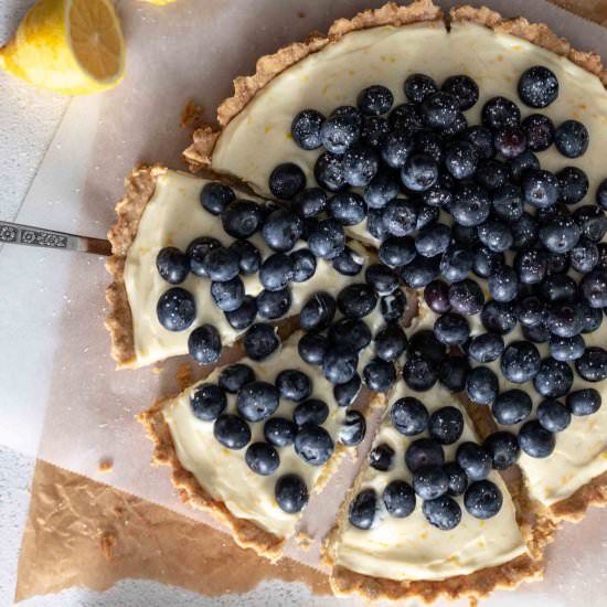 Blueberry Mascarpone Tart - Recipe photo by parsleyandicing