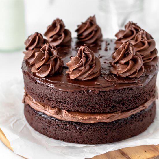 Mini Chocolate Cake with Ganache - Recipe photo by parsleyandicing