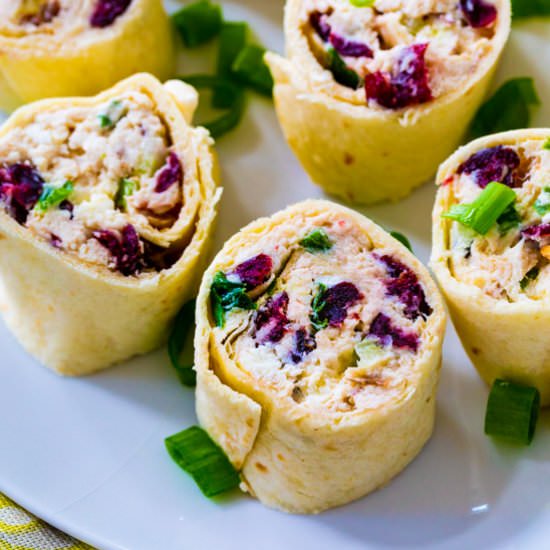 Chicken Cranberry Pinwheels - Recipe photo by spicysouthernkitchen