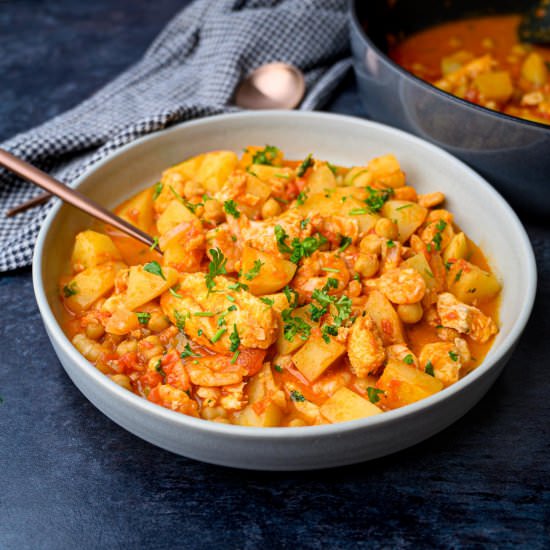 Spanish Fish Stew with Potatoes - Recipe photo by skinnyspatula