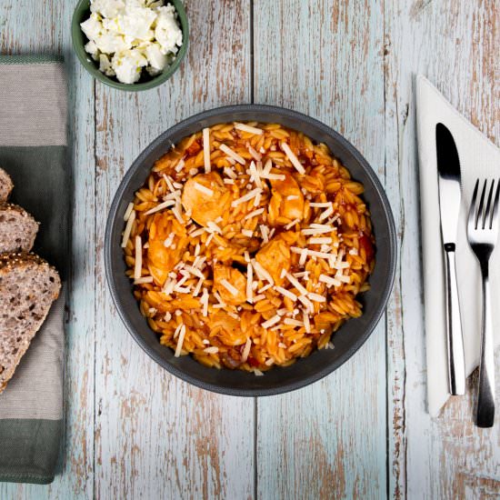 Giouvetsi with Chicken - Recipe photo by fooodlove