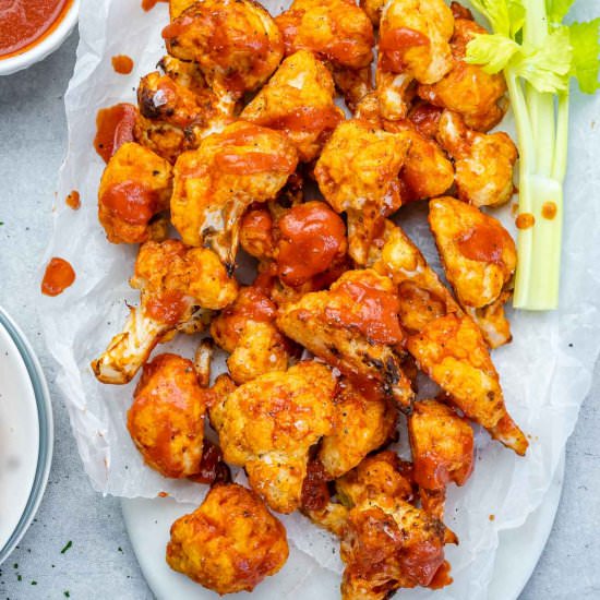 AIR FRYER BUFFALO CAULIFLOWER BITES - Recipe photo by healthyfitnessmeals
