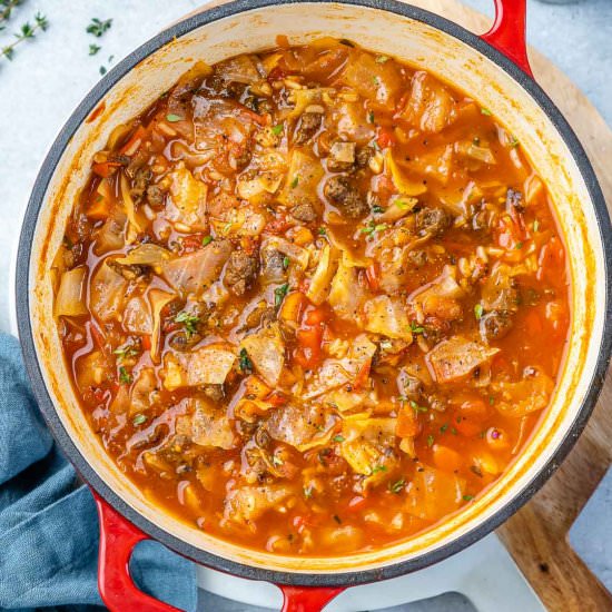 CABBAGE ROLL SOUP - Recipe photo by healthyfitnessmeals