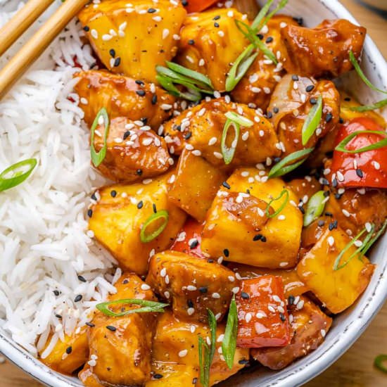 EASY SWEET AND SOUR CHICKEN - Recipe photo by healthyfitnessmeals