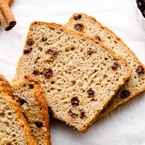 Gluten Free Cinnamon Raisin Bread - Recipe photo by Darn Good Veggies