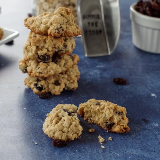 Easy Oatmeal Raisin Cookies - Recipe photo by Food Meanderings