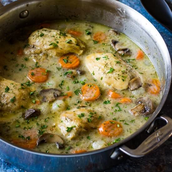 Easy Chicken Fricassee - Recipe photo by dizzybusyandhungry