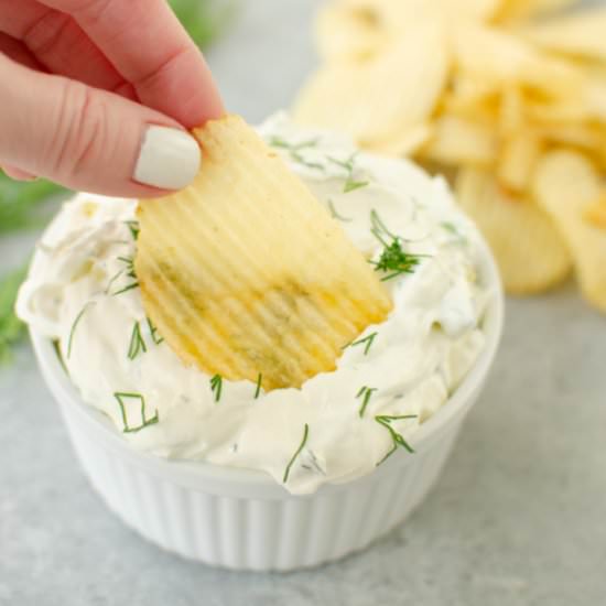 Dill Pickle Dip - Recipe photo by fakeginger