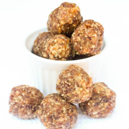 Cherry Apricot Energy Bites - Recipe photo by Darn Good Veggies