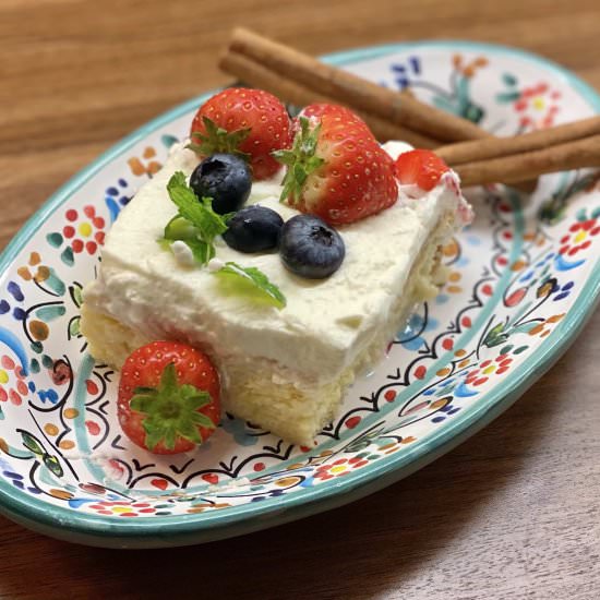 Gluten-Free Tres Leches Cake - Recipe photo by Fun Without Gluten