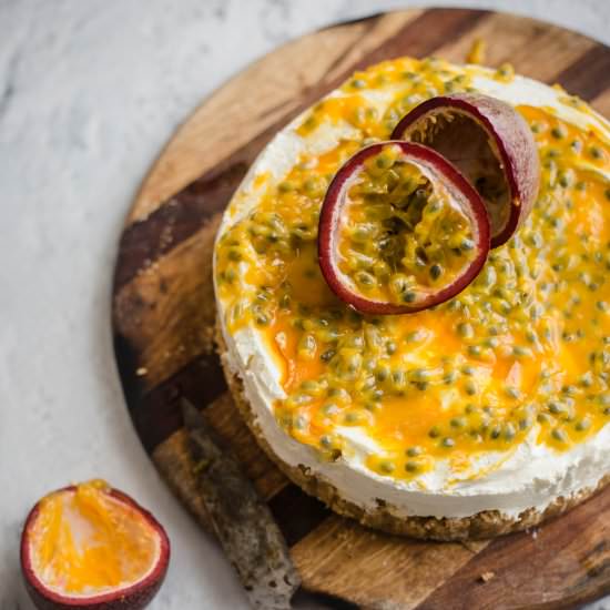 Passion Fruit Cheesecake - Recipe photo by tiffinandteaofficial