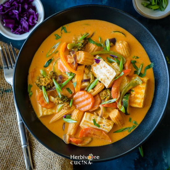 Vegan Thai Red Curry - Recipe photo by Herbivore Cucina
