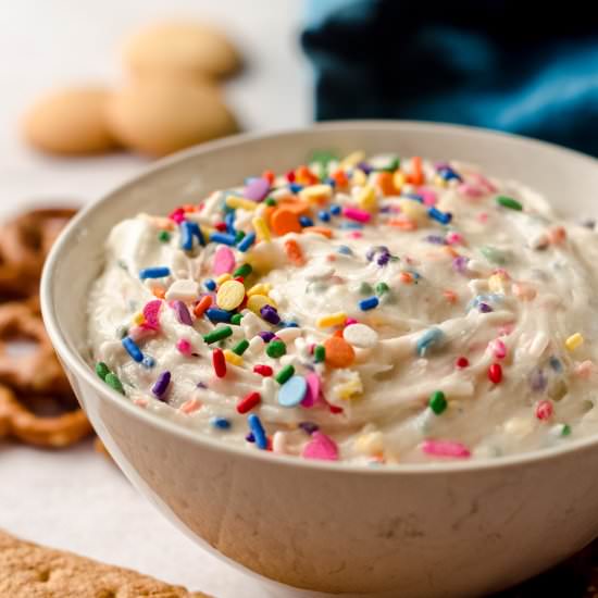 cake batter dip - Recipe photo by freshaprilflours