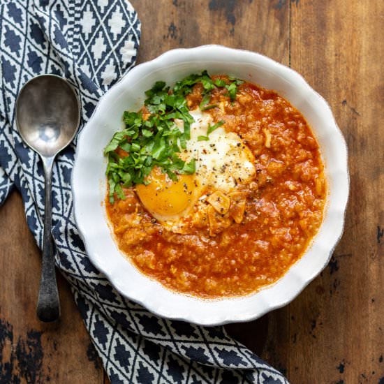 Spanish Garlic Soup - Recipe photo by veggie desserts