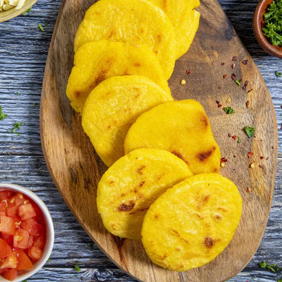 Arepas - Recipe photo by ChiliPepperMadness