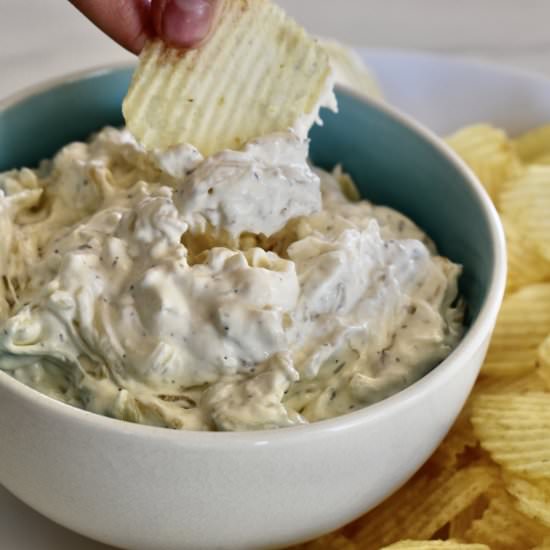 Caramelized Onion Dip - Recipe photo by thisdelicioushouse