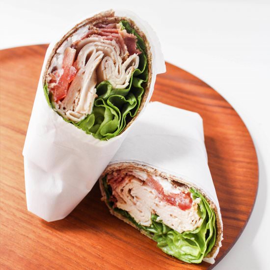 Turkey Club Wrap - Recipe photo by fANNEtastic food