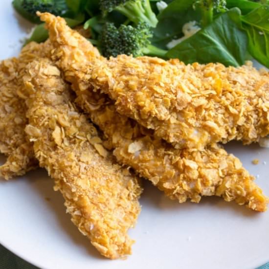 Crispy Baked Chicken Tenders - Recipe photo by fANNEtastic food
