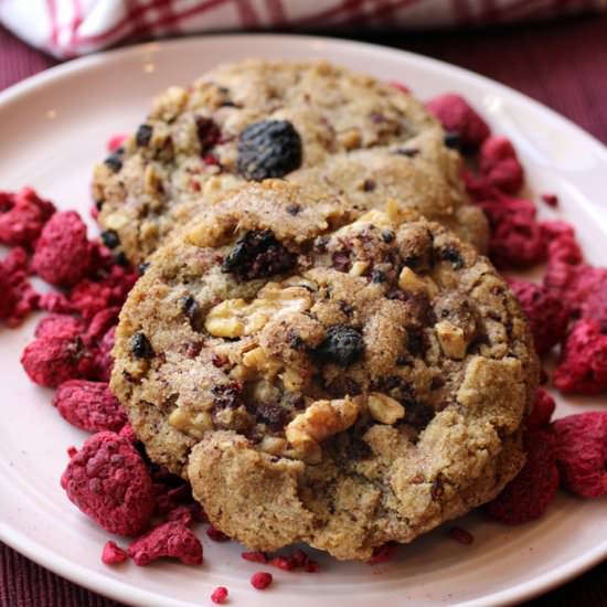 Big Raspberry-Rye Cookies - Recipe photo by Food Gal