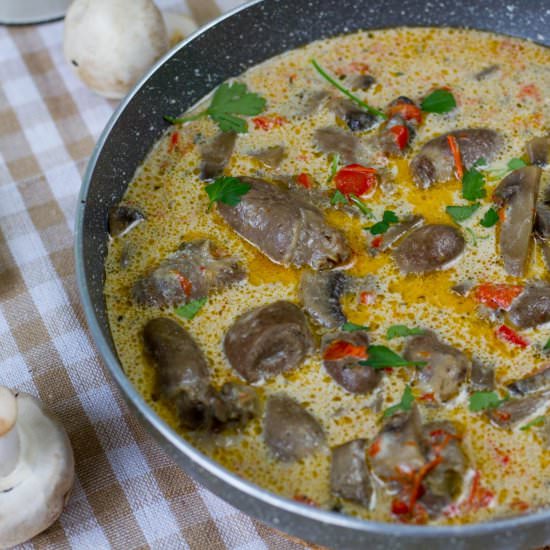 Duck heart goulash - Recipe photo by mecooks.com