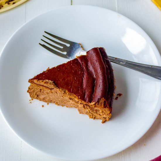 Chocolate Basque Cheesecake - Recipe photo by chocolatesandchai