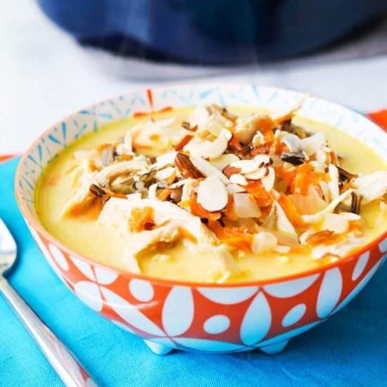Crockpot Chicken Wild Rice Soup - Recipe photo by pipandebby