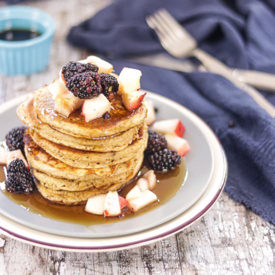 Multi Grain Buttermilk Pancakes - Recipe photo by ChefMireille
