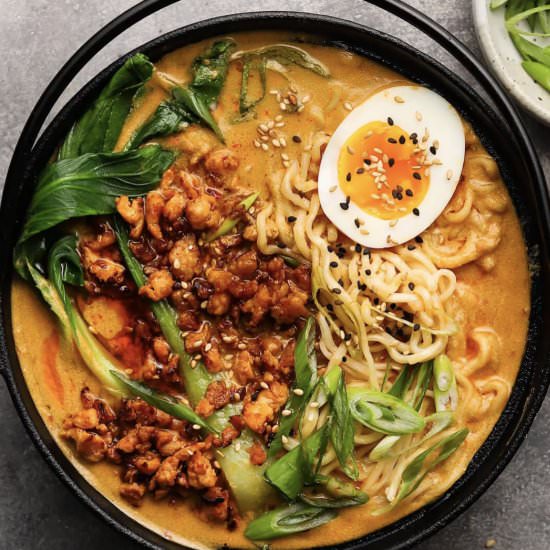 Chicken Tantanmen Ramen - Recipe photo by lindseyeatsla