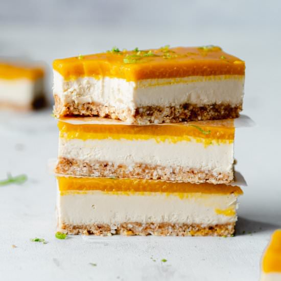 Vegan Mango Cheesecake Bars - Recipe photo by addictedtodates