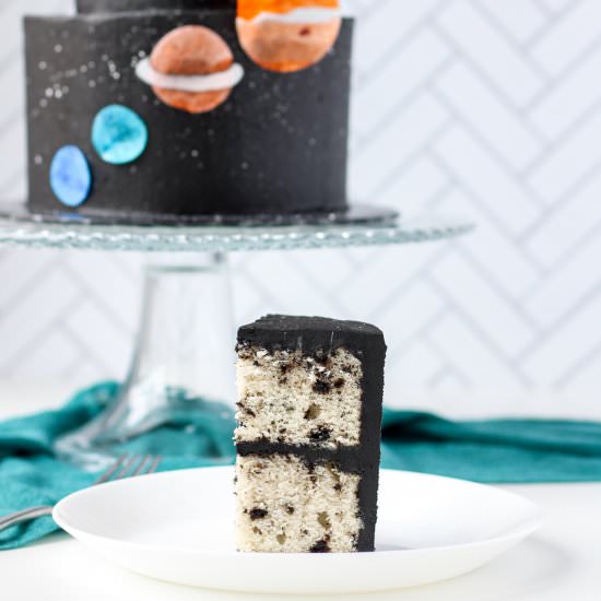 Oreo Cake with Black Cocoa Frosting - Recipe photo by Bakes and Blunders
