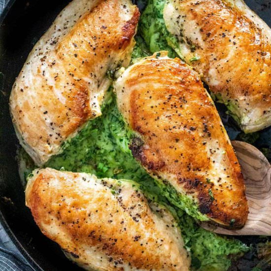 Spinach Stuffed Chicken Breast - Recipe photo by Jessica Gavin