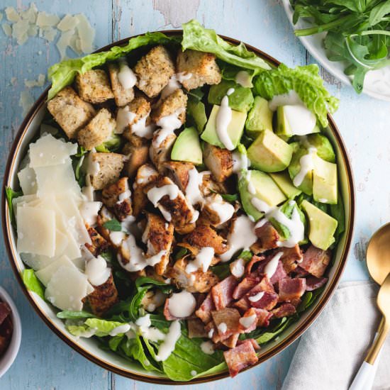 Chicken Bacon Avocado Caesar Salad - Recipe photo by Cakes By Chichi
