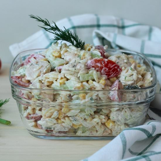 Orzo salad - Recipe photo by mecooks.com