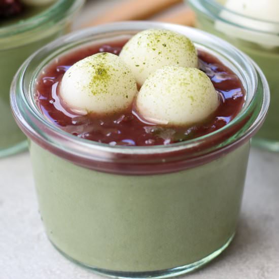 Creamy Matcha Pudding (Vegan) - Recipe photo by chefjacooks