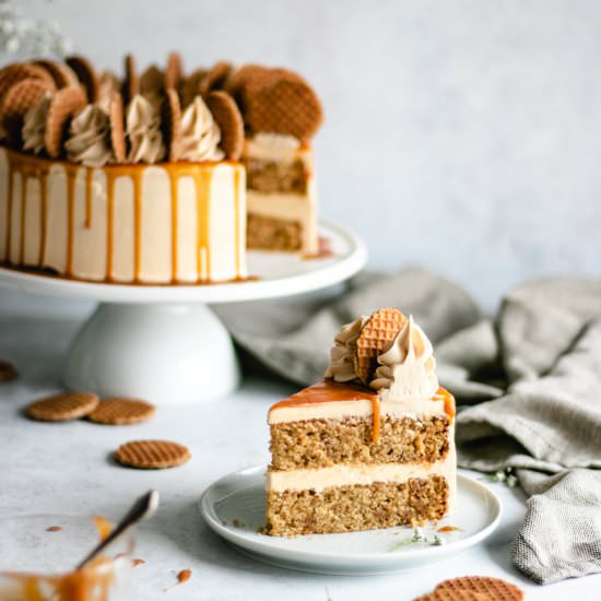 Stroopwafel Caramel Cake - Recipe photo by Thedeliciousplate