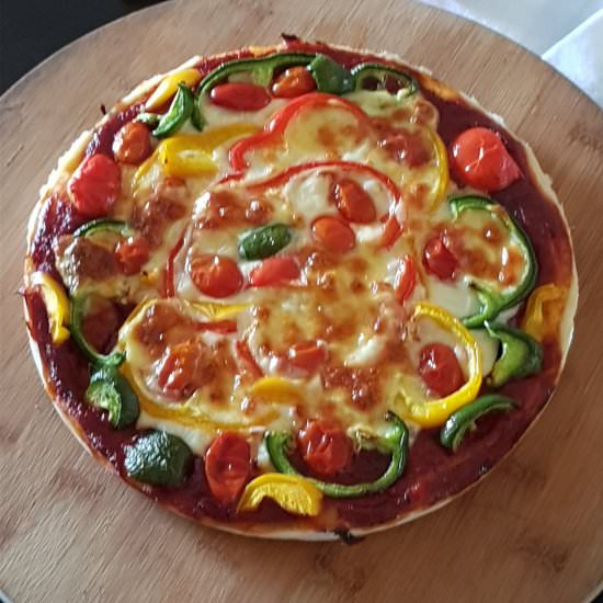 HOMEMADE PIZZA FROM SCRATCH - Recipe photo by Jayanthy Asokan